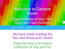 Tablet Screenshot of cartoonboner.com